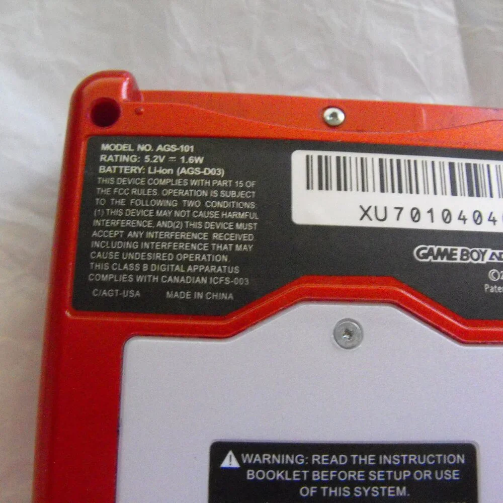 Nintendo Retro Gameboy Advance SP AGS - 101